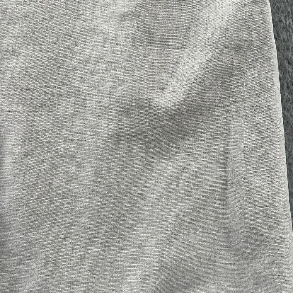 Vintage 90s Linen Blend Pinafore Jumper Maxi Dress Sleeveless Overall Indie - Picture 6 of 14